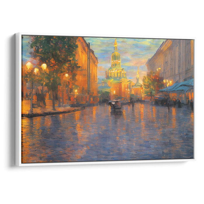 Impressionism St. Petersburg Print - Canvas Art Print by Kanvah