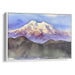 Watercolor Denali Print - Canvas Art Print by Kanvah