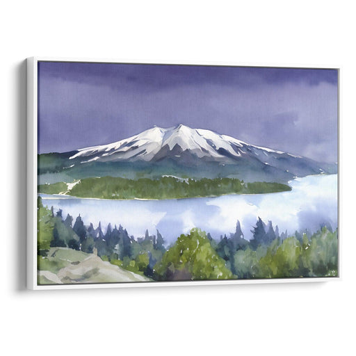 Watercolor Mount St. Helens Print - Canvas Art Print by Kanvah