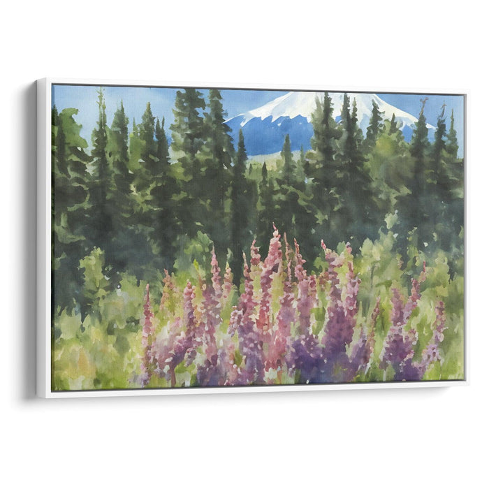 Watercolor Mount St. Helens Print - Canvas Art Print by Kanvah