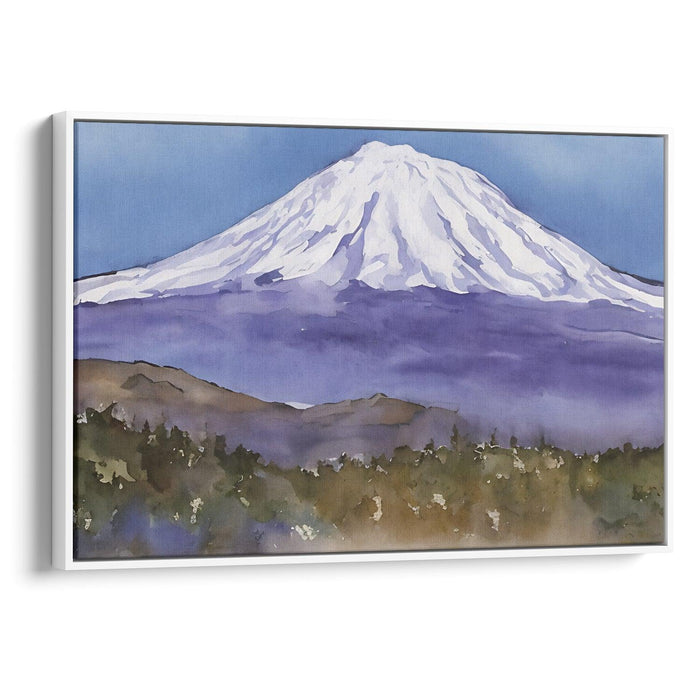 Watercolor Mount St. Helens Print - Canvas Art Print by Kanvah