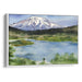 Watercolor Mount St. Helens Print - Canvas Art Print by Kanvah