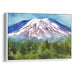 Watercolor Mount St. Helens Print - Canvas Art Print by Kanvah