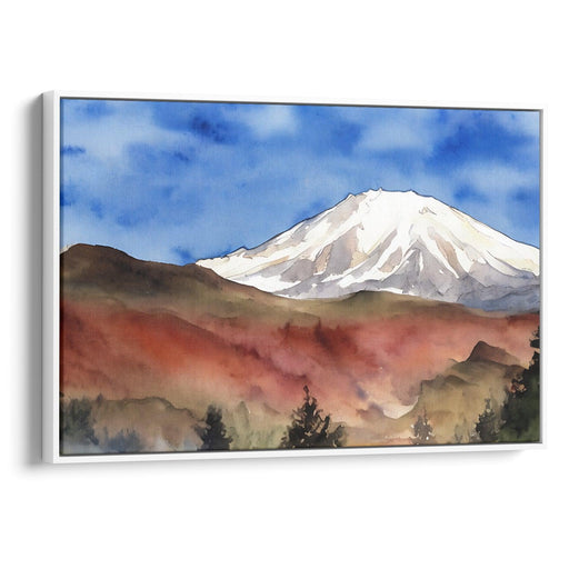 Watercolor Mount St. Helens Print - Canvas Art Print by Kanvah