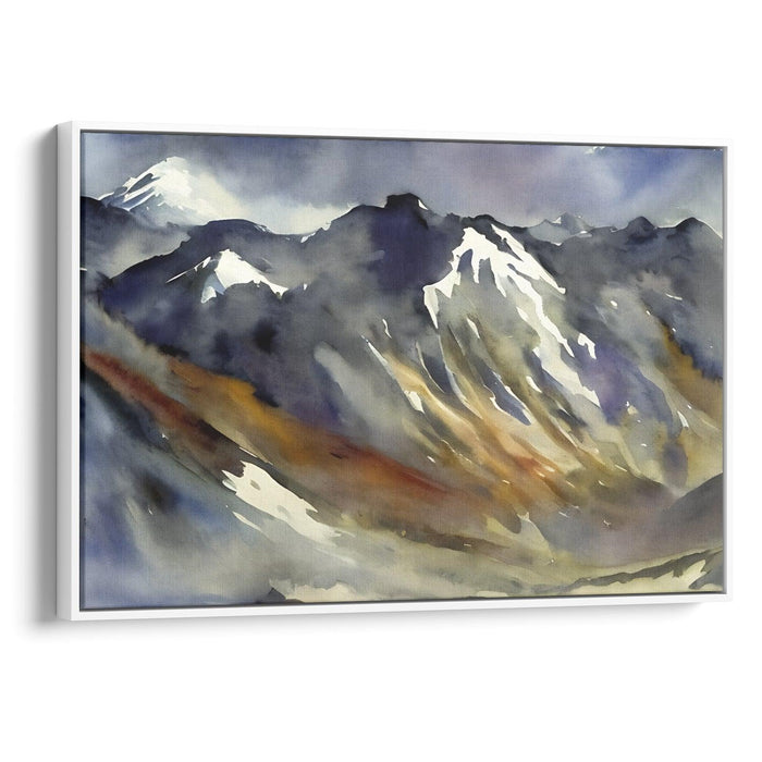 Watercolor Mount St. Helens Print - Canvas Art Print by Kanvah