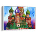 Watercolor St. Basil's Cathedral Print - Canvas Art Print by Kanvah