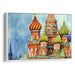 Watercolor St. Basil's Cathedral Print - Canvas Art Print by Kanvah