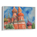 Watercolor St. Basil's Cathedral Print - Canvas Art Print by Kanvah