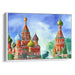 Watercolor St. Basil's Cathedral Print - Canvas Art Print by Kanvah