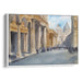 Watercolor Colonnade of St. Peter's Basilica Print - Canvas Art Print by Kanvah