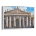 Watercolor Colonnade of St. Peter's Basilica Print - Canvas Art Print by Kanvah