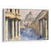 Watercolor Colonnade of St. Peter's Basilica Print - Canvas Art Print by Kanvah