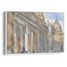 Watercolor Colonnade of St. Peter's Basilica Print - Canvas Art Print by Kanvah