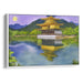 Watercolor Golden Pavilion Print - Canvas Art Print by Kanvah