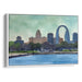 Watercolor St. Louis Arch Print - Canvas Art Print by Kanvah