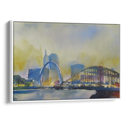 Watercolor St. Louis Arch Print - Canvas Art Print by Kanvah