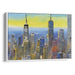 Watercolor Willis Tower Print - Canvas Art Print by Kanvah