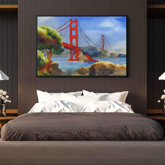 Watercolor Golden Gate Bridge #130 - Kanvah