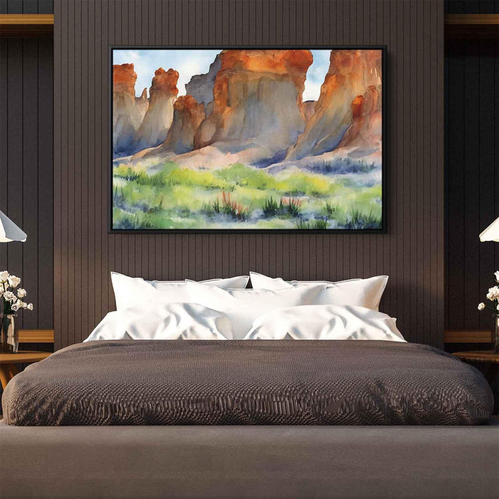 Watercolor Hoodoo formations #132 - Kanvah