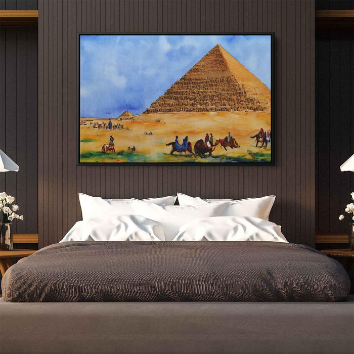 Watercolor Pyramids of Giza #101 - Kanvah