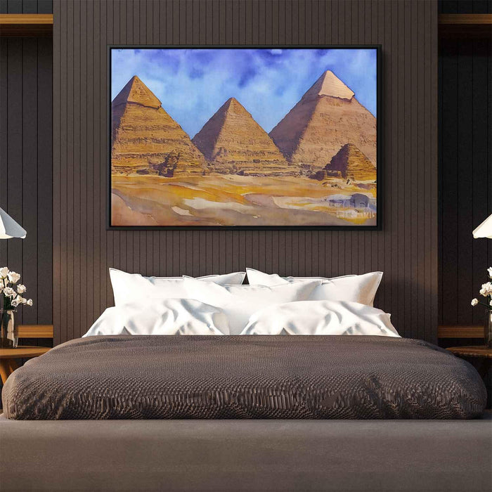 Watercolor Pyramids of Giza #130 - Kanvah