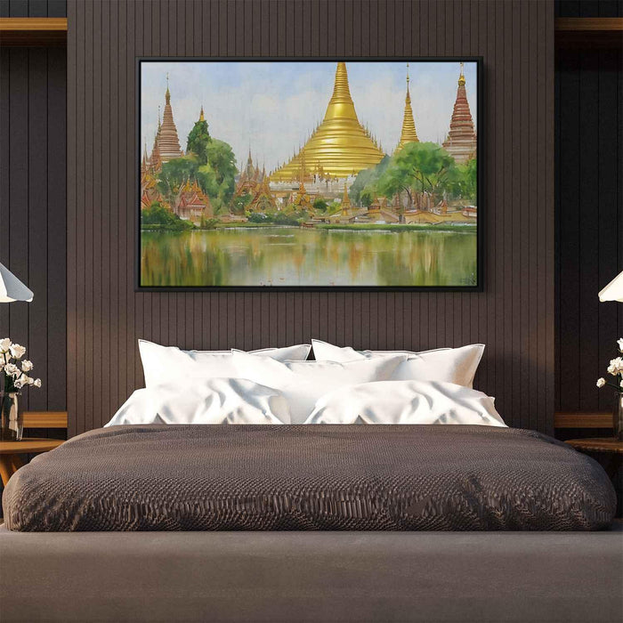 Watercolor Shwedagon Pagoda #101 - Kanvah