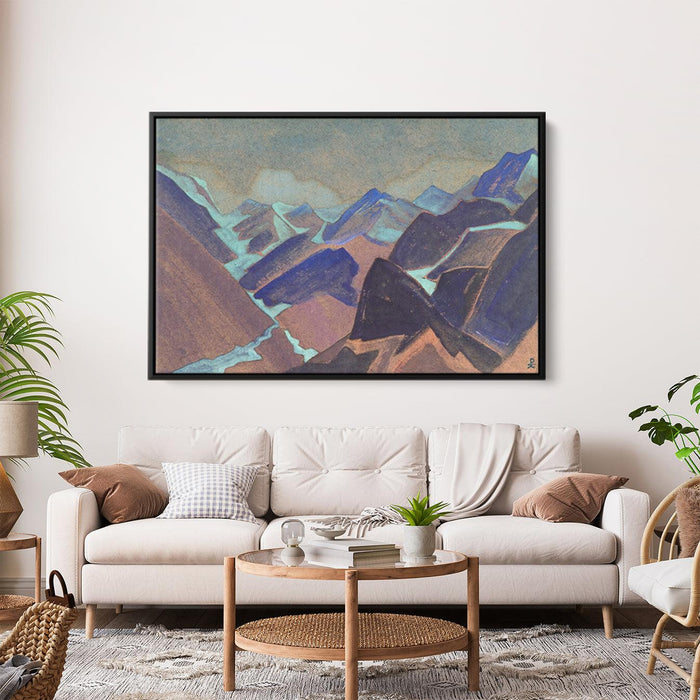 Glaciers of Lahaul by Nicholas Roerich - Canvas Artwork