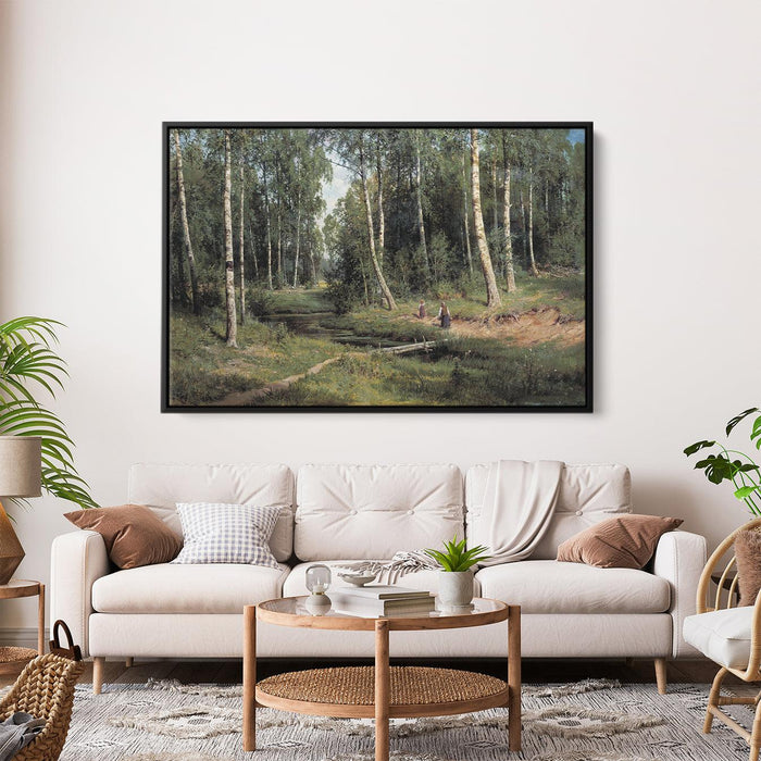 In The Birch Tree Forest by Ivan Shishkin - Canvas Artwork