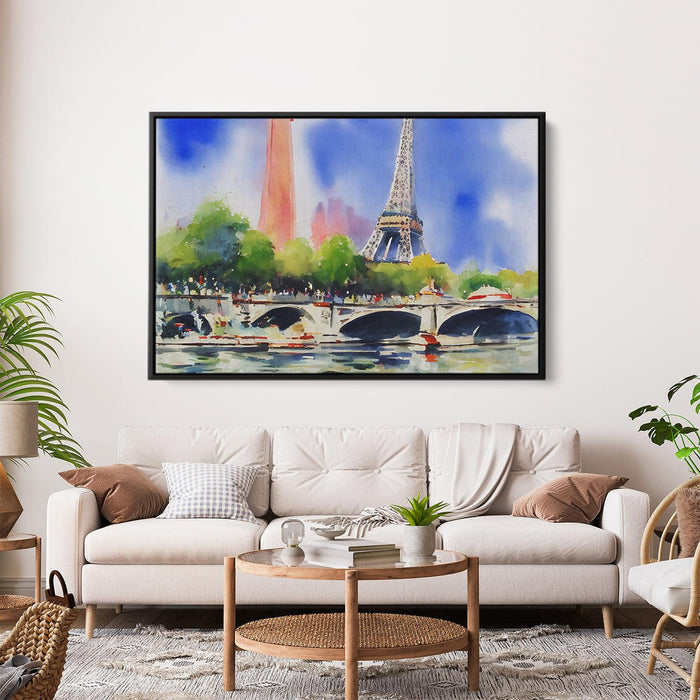 Watercolor Eiffel Tower #122 - Kanvah
