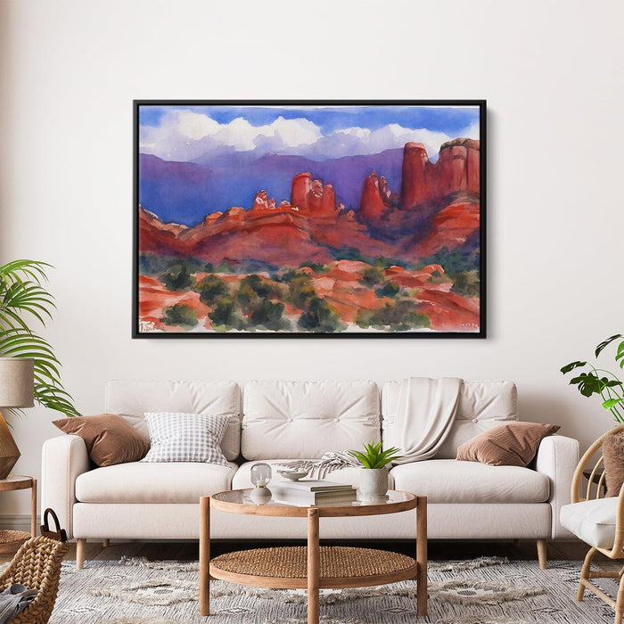 Watercolor Sedona Red Rocks #122 - Kanvah