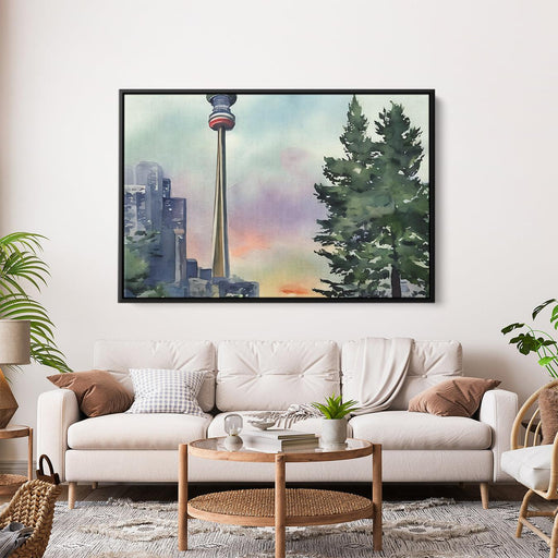 Watercolor CN Tower #122 - Kanvah