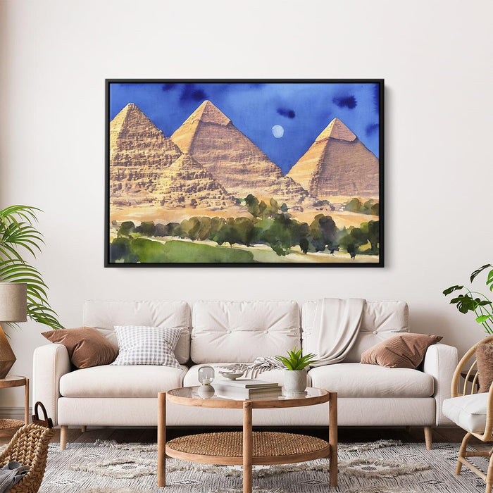 Watercolor Pyramids of Giza #122 - Kanvah