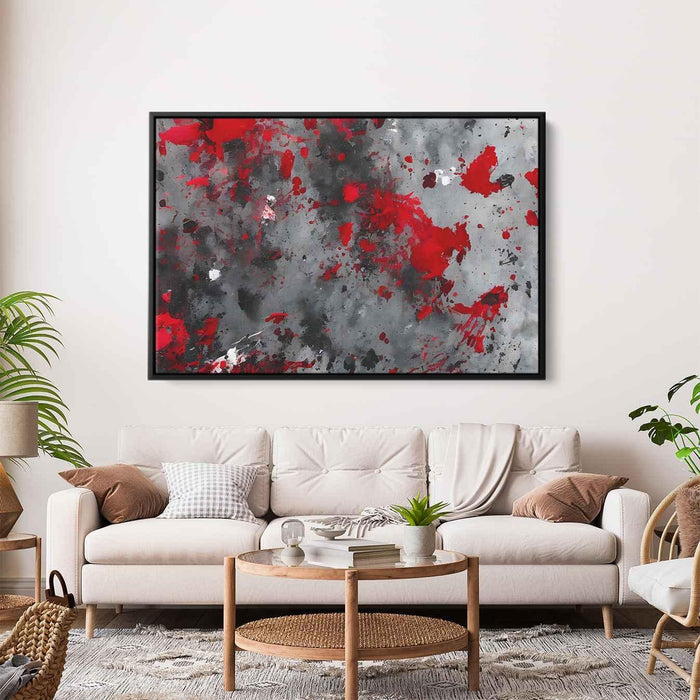 Red Abstract Splatter #102 - Kanvah