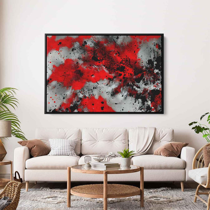 Red Abstract Splatter #132 - Kanvah