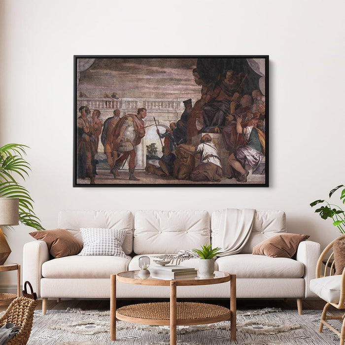 St Sebastian Reproving Diocletian by Paolo Veronese - Canvas Artwork