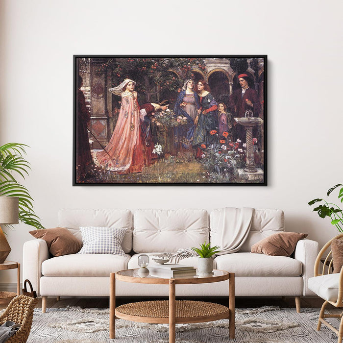 The Enchanted Garden by John William Waterhouse - Canvas Artwork