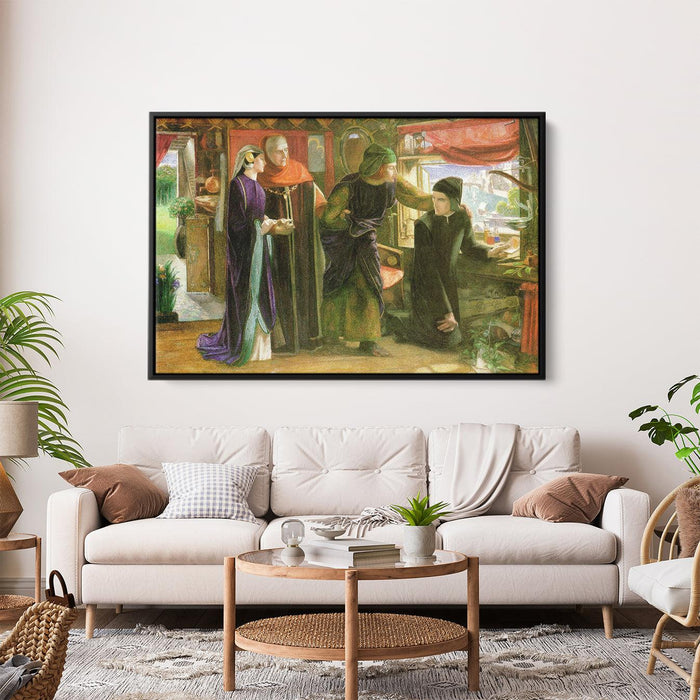 The First Anniversary of the Death of Beatrice by Dante Gabriel Rossetti - Canvas Artwork