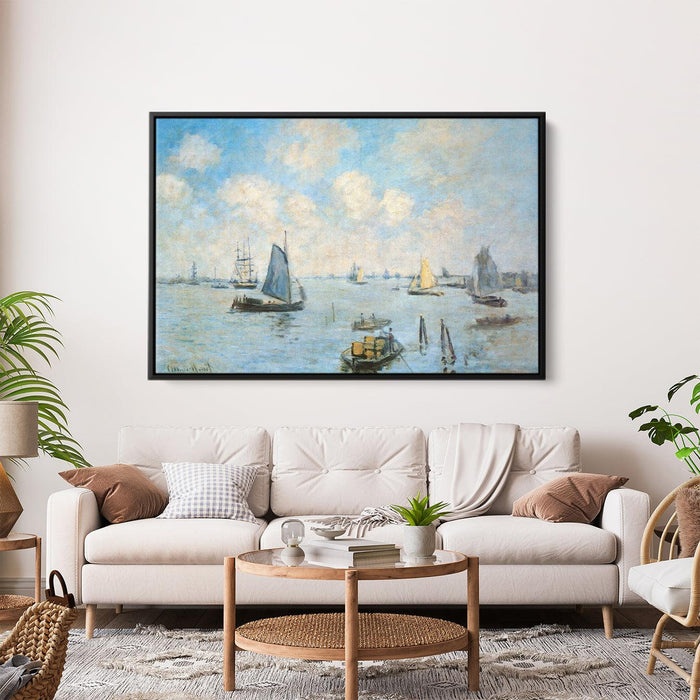The Sea at Amsterdam by Claude Monet - Canvas Artwork