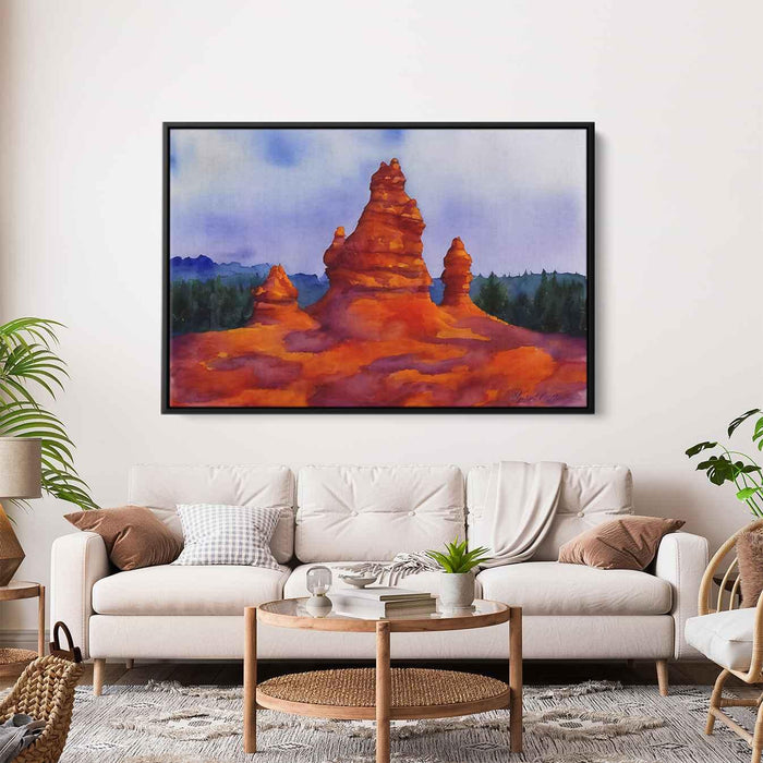 Watercolor Hoodoo formations #102 - Kanvah