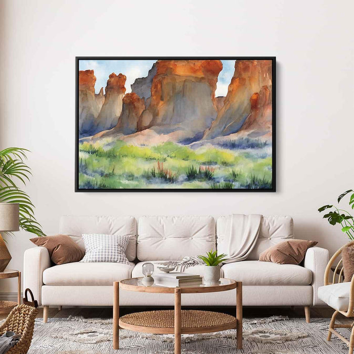 Watercolor Hoodoo formations #132 - Kanvah