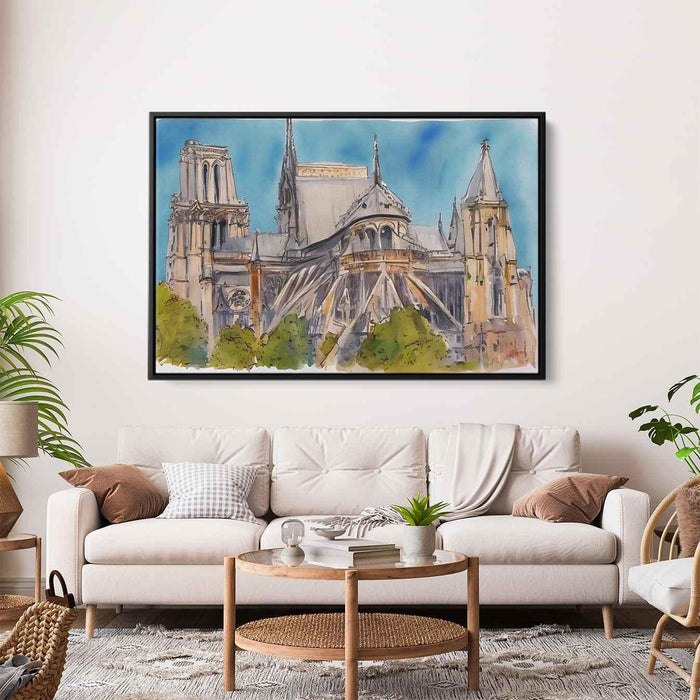 Watercolor Notre Dame Cathedral #121 - Kanvah