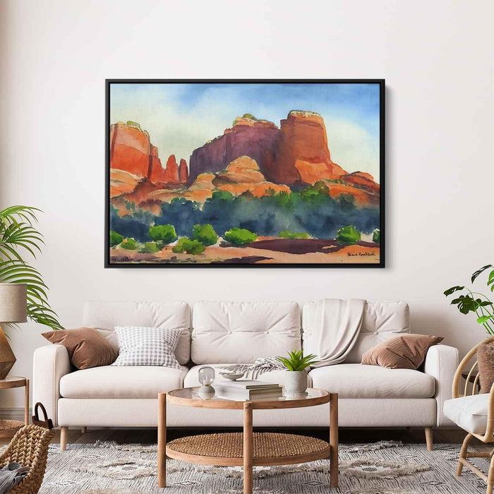 Watercolor Sedona Red Rocks #101 - Kanvah