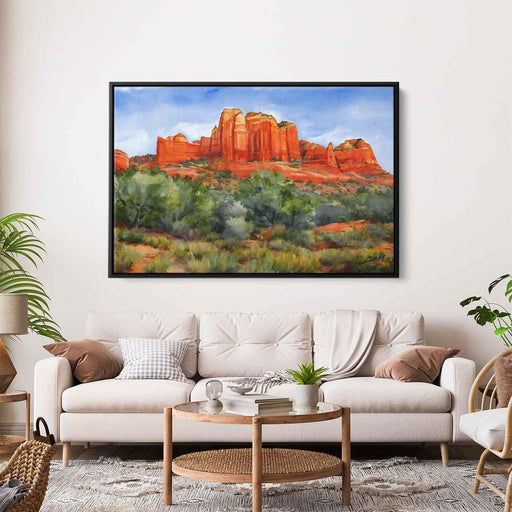 Watercolor Sedona Red Rocks #102 - Kanvah