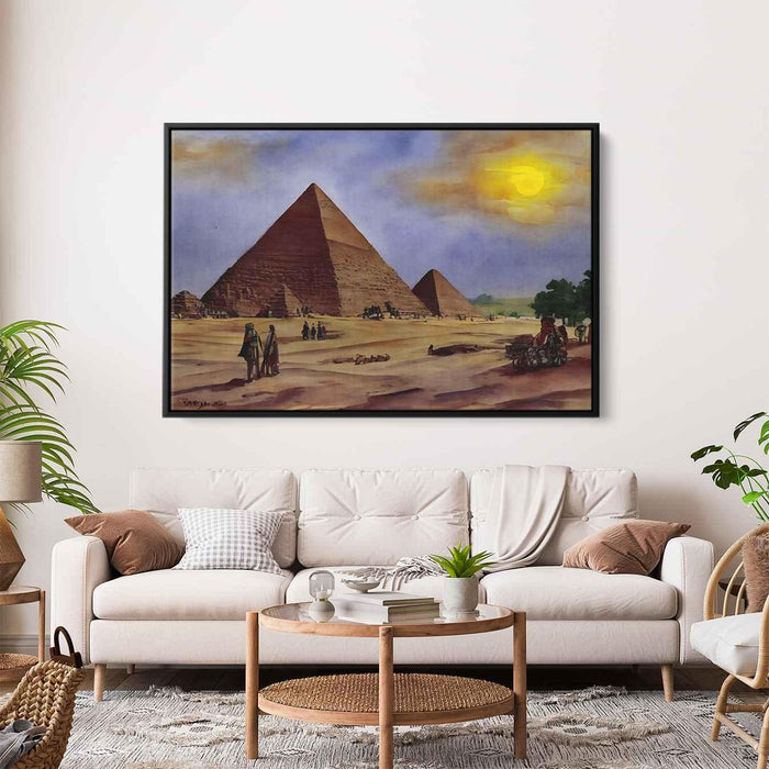 Watercolor Pyramids of Giza #102 - Kanvah