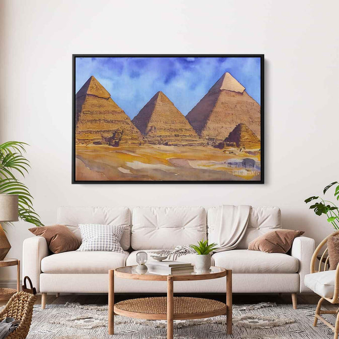 Watercolor Pyramids of Giza #130 - Kanvah