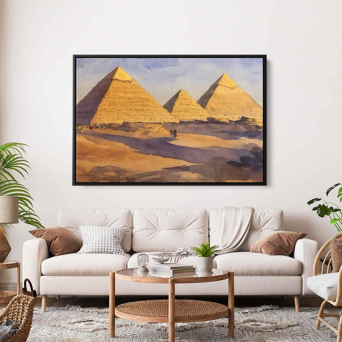 Watercolor Pyramids of Giza #131 - Kanvah