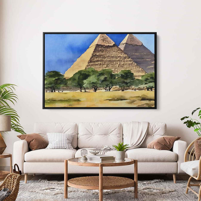 Watercolor Pyramids of Giza #132 - Kanvah