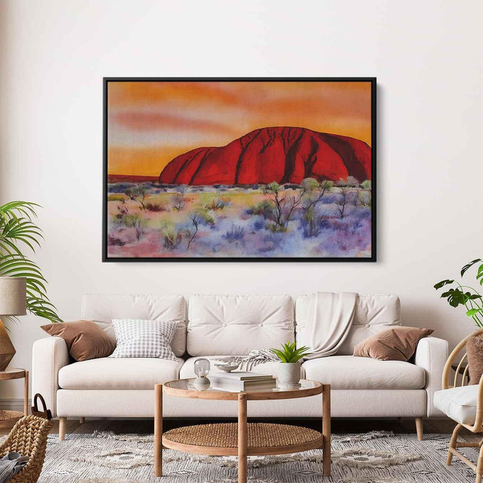 Watercolor Uluru #121 - Kanvah