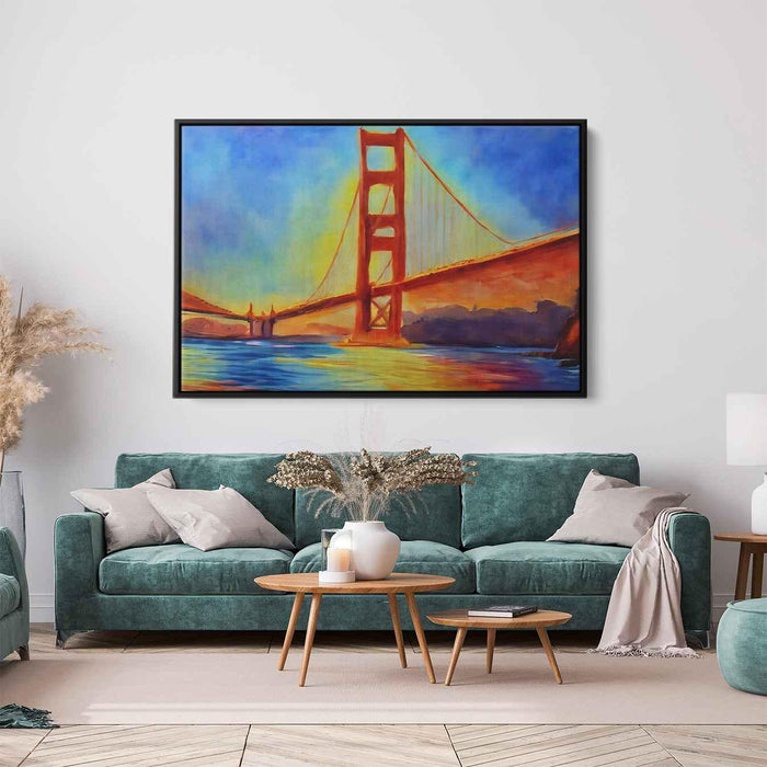 Abstract Golden Gate Bridge #117 - Kanvah