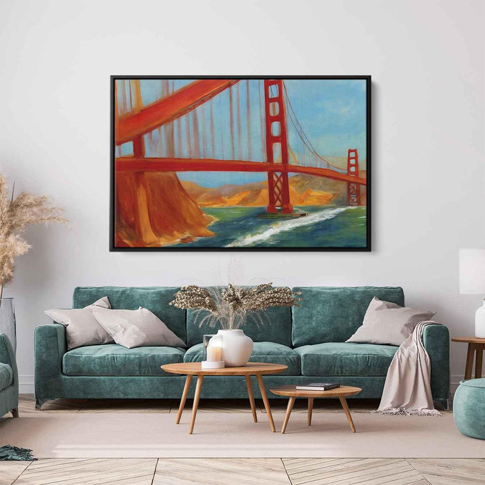 Abstract Golden Gate Bridge #133 - Kanvah